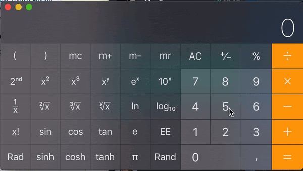 An animated calculator display settling on minus one times ten to the minus thirty-three.