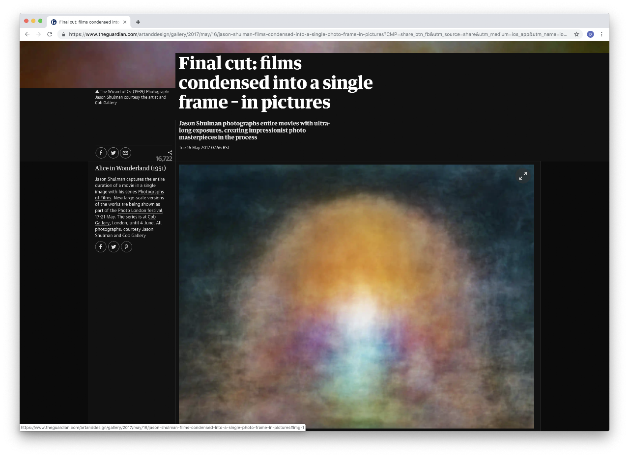 The Guardian gallery: Final cut, films condensed into a single frame.